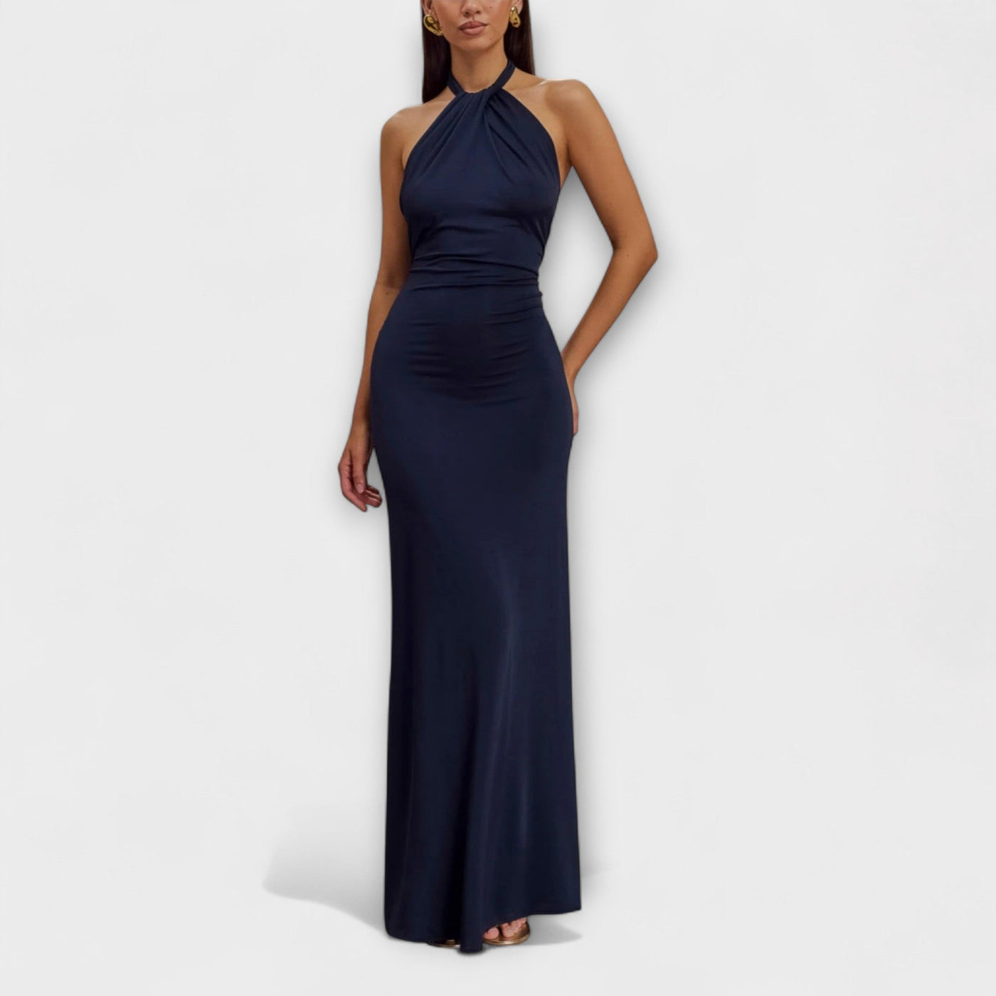 Laguna - Abito Maxi Slinky con Scollo Halter