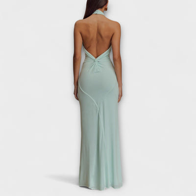 Laguna - Abito Maxi Slinky con Scollo Halter