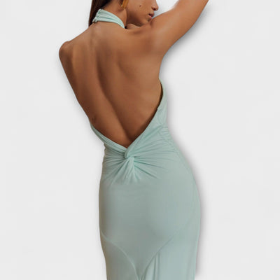 Laguna - Abito Maxi Slinky con Scollo Halter