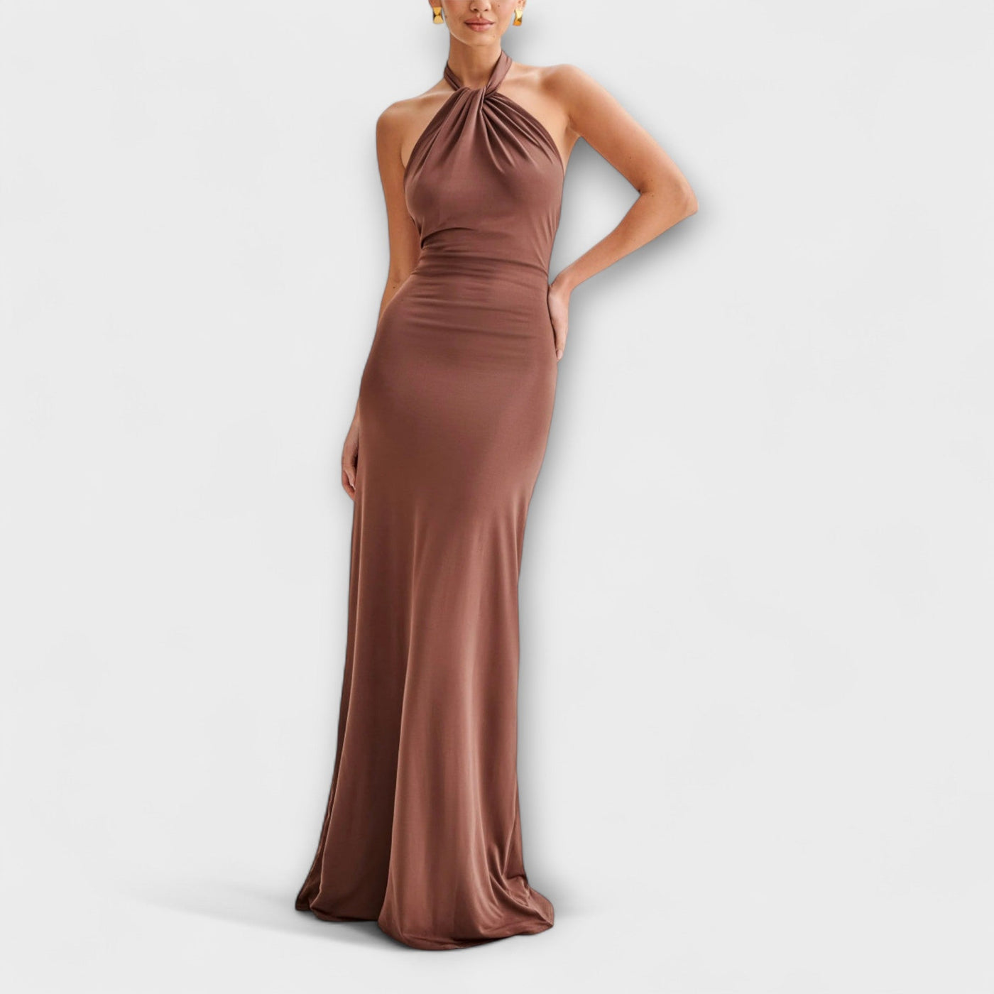 Laguna - Abito Maxi Slinky con Scollo Halter