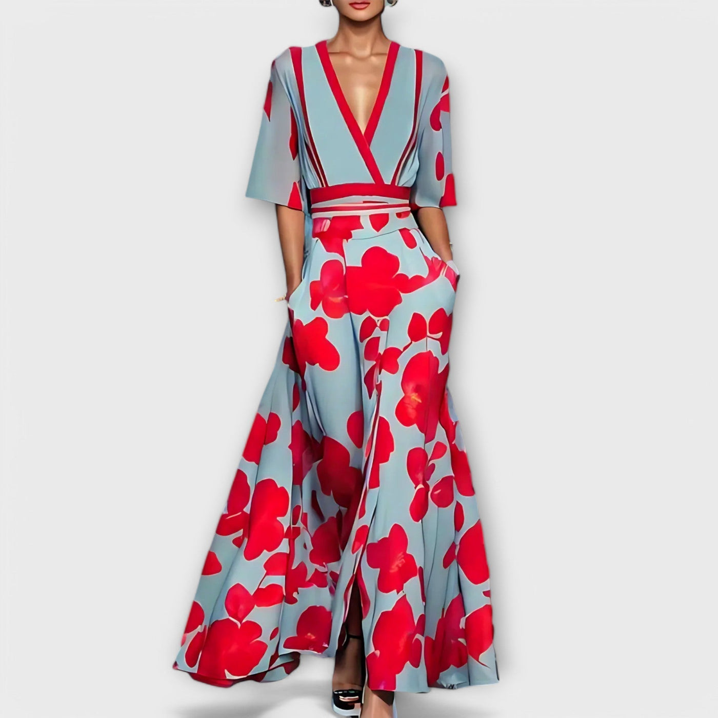 Elise - Elegante Abito Tubino Floreale