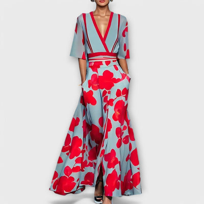 Elise - Elegante Abito Tubino Floreale
