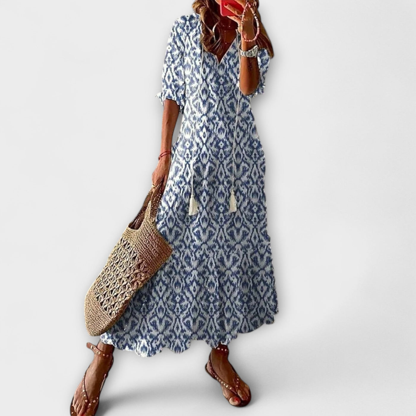 Anna – Abito Estivo Bohemien da Donna con Silhouette Fluttuante