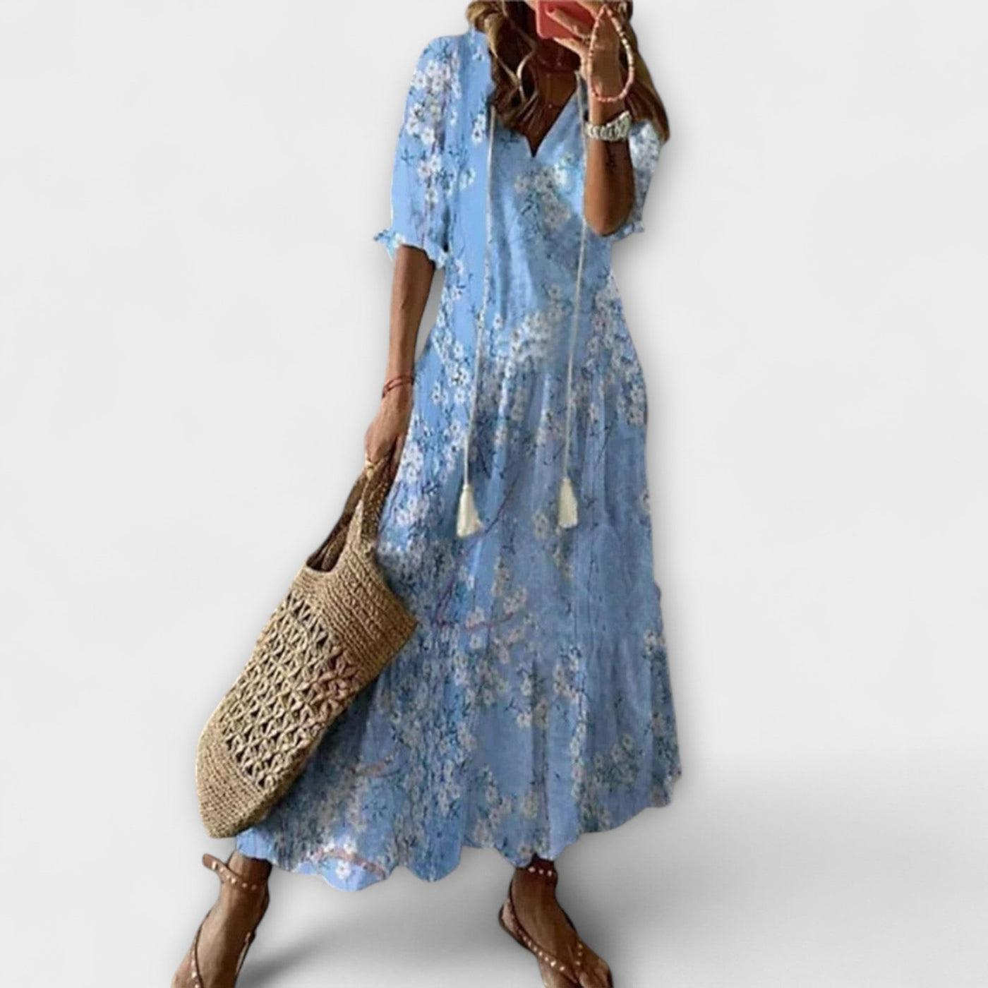 Anna – Abito Estivo Bohemien da Donna con Silhouette Fluttuante