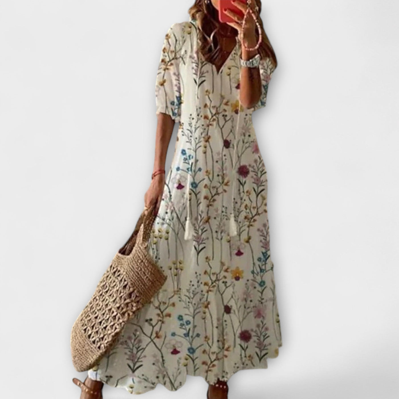 Anna – Abito Estivo Bohemien da Donna con Silhouette Fluttuante