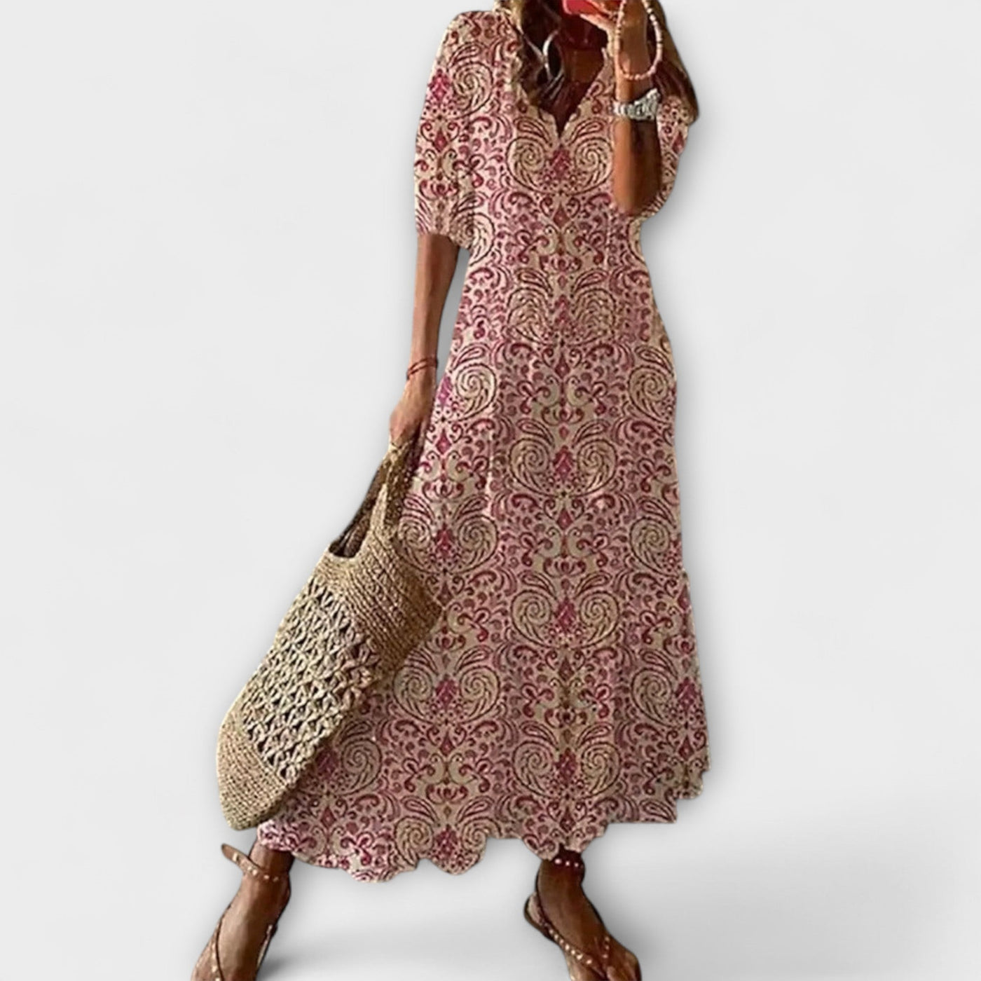 Anna – Abito Estivo Bohemien da Donna con Silhouette Fluttuante