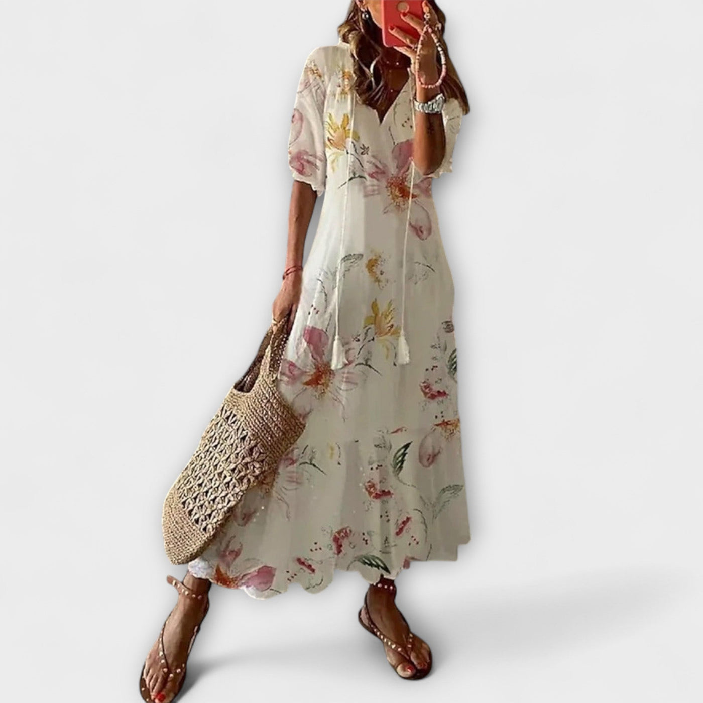 Anna – Abito Estivo Bohemien da Donna con Silhouette Fluttuante