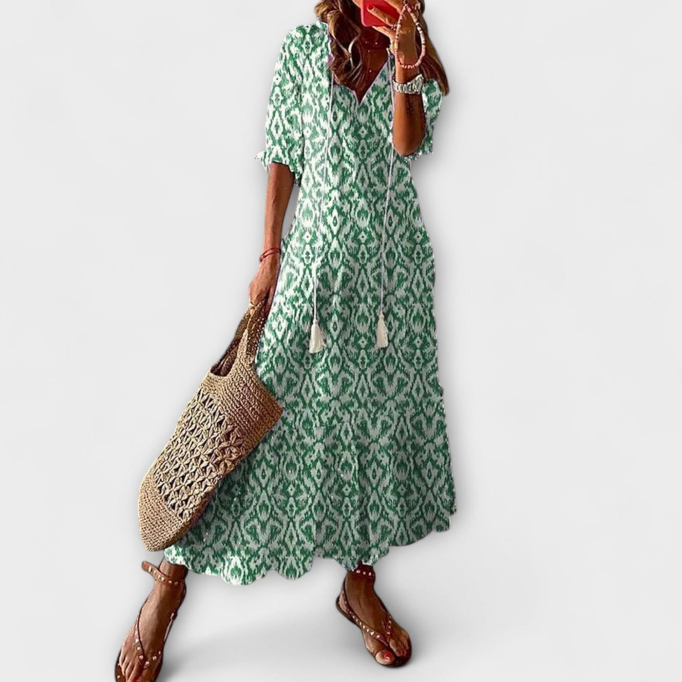 Anna – Abito Estivo Bohemien da Donna con Silhouette Fluttuante
