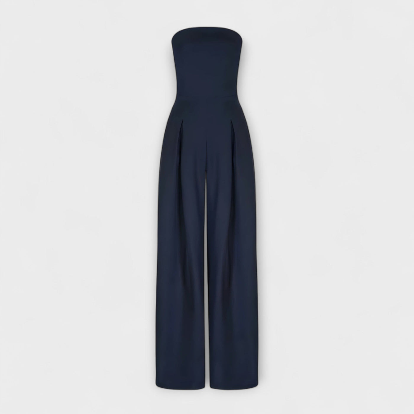 Amélie - Elegante Jumpsuit Senza Spalline - Blu Scuro