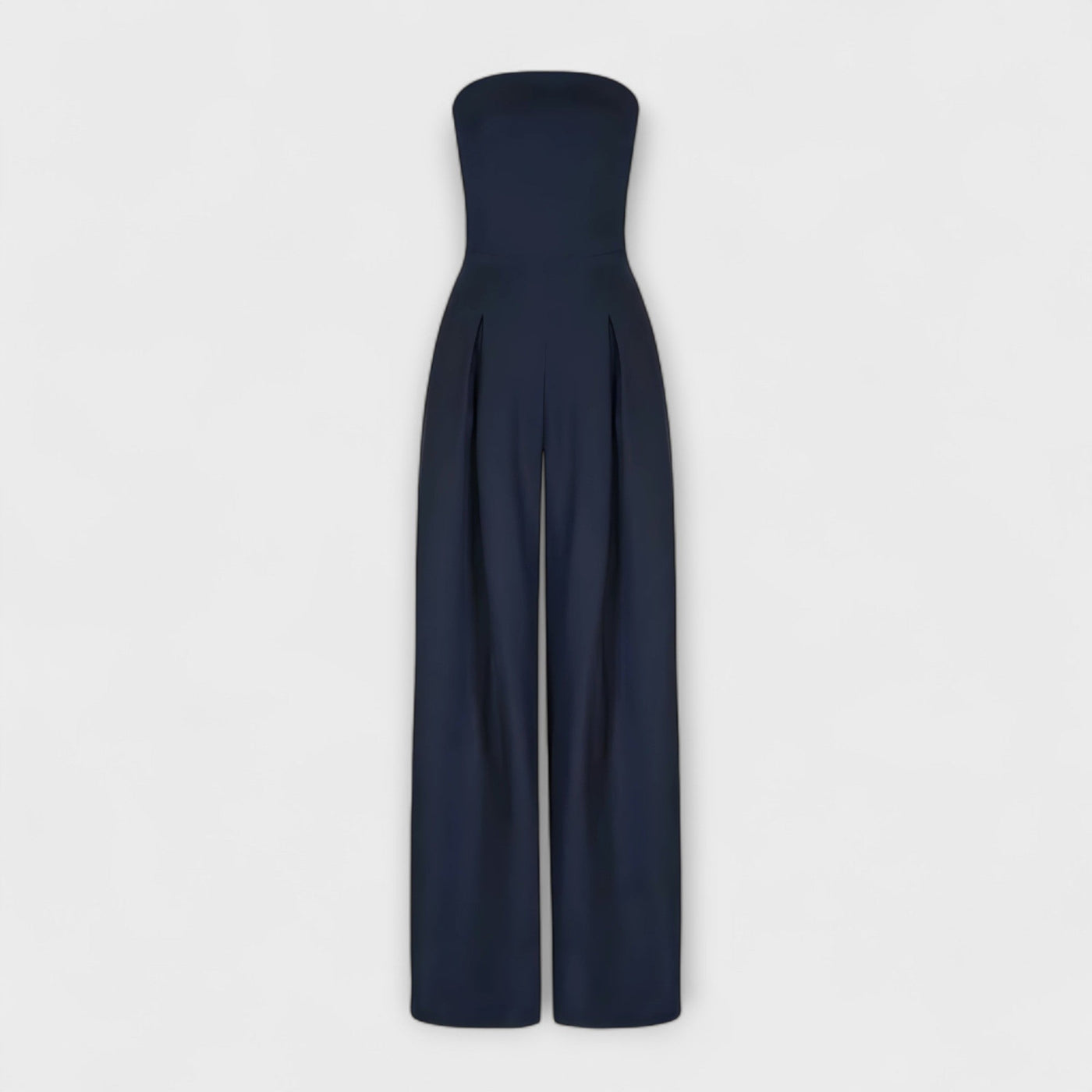 Amélie - Elegante Jumpsuit Senza Spalline - Blu Scuro