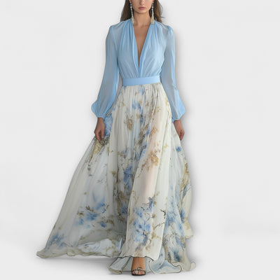 Harper - Abito Maxy Fiori Brillante