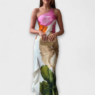 De Sapphire - Elegante Vestito Maxi Patchwork