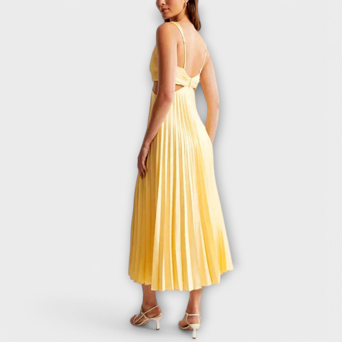 Aurora - Elegante Abito da Sera midi con plissé